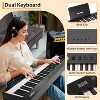 COZONY 88 Keys Digital Piano Keyboard Set, Electronic Electric Piano with Semi-Weighted Keys, Built-in Speakers, Microphone, Portable Fold Keyboard - 4 of 4