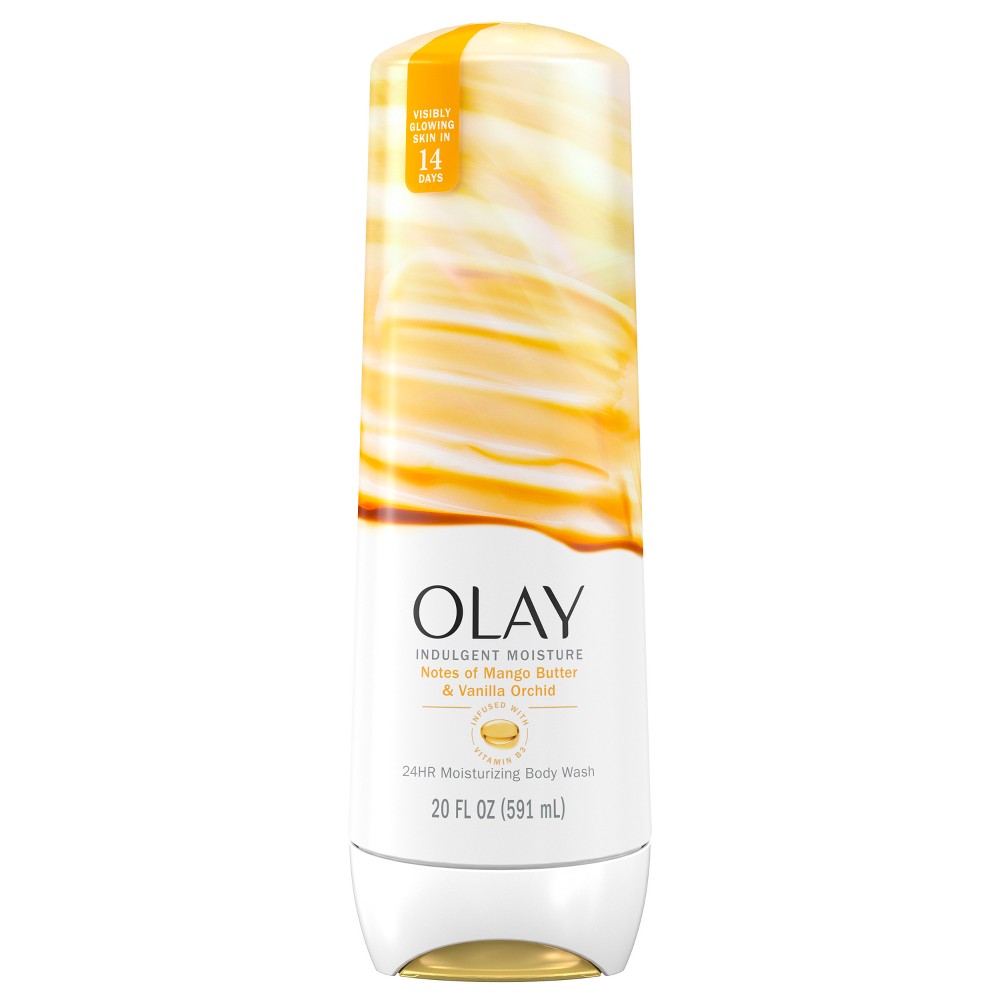 Photos - Shower Gel Olay Indulgent Moisture Body Wash Infused with Vitamin B3 - Notes of Mango 