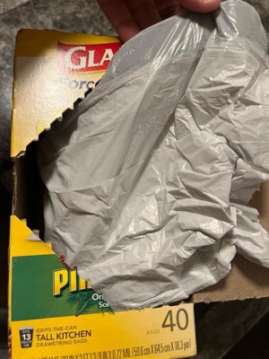 Glad Forceflex Drawstring Trash Bags - Pinesol - 30 Gallon - 34ct : Target