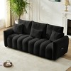 80.7" Modern Teddy Sofa,3 Seat Deep Couch with Solid Wood Frame & Plush Cushions for Living Room,Bedroom,Apartment,Office-Baofuwish - 3 of 4