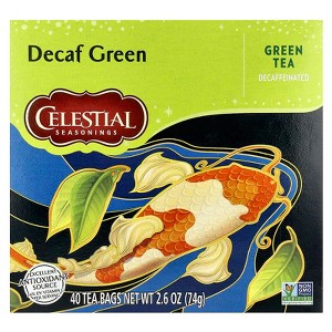 Celestial Seasonings, Green Tea, Decaf, 40 Tea Bags, 2.6 oz - 1 of 3