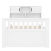 Luxystar Twin Size Captain Platform Bed with Bookcases Headboard and 4 Adjustable Drawers for Bedroom, White - 3 of 4
