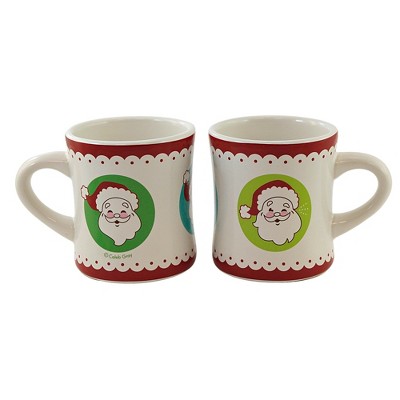 Tabletop 4.0" Santa Mug Set Retro-Looking 11 Oz One Hundred 80 Degree  -  Drinkware