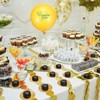 Unique Bargains Paper Latex PVC Graduation Centerpieces Swirls and Balloons Black, Gold Tone 24 Pcs - 3 of 4