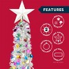 Joyfy 5ft Pop Up Christmas Tree, Collapsible Tinsel Christmas Tree Decorations with Lights and Ball Ornaments, Xmas Decorations Indoor Outdoor - 3 of 4