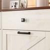 Okak Farmhouse Double Storage Cabinet with 4 Drawers, Free Standing Cabinet, Barn Door Style Laundry Sorter Cabinet for Kitchen - 3 of 4