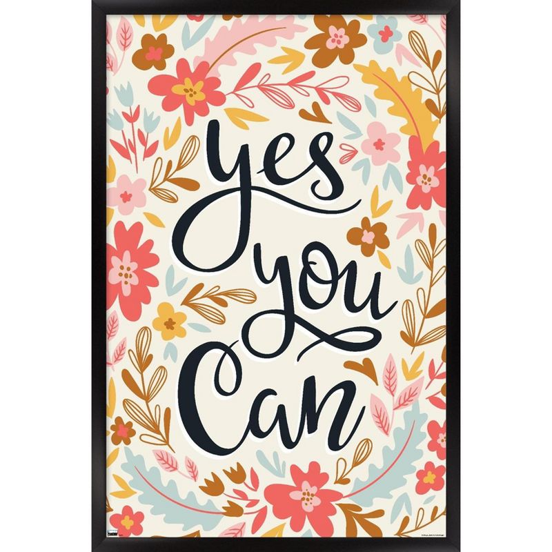 Trends International Cozy Joy - Yes You Can Framed Wall Poster Prints, 1 of 7