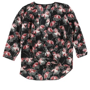Alfani Womens Printed Floral Knit Blouse - 1 of 1