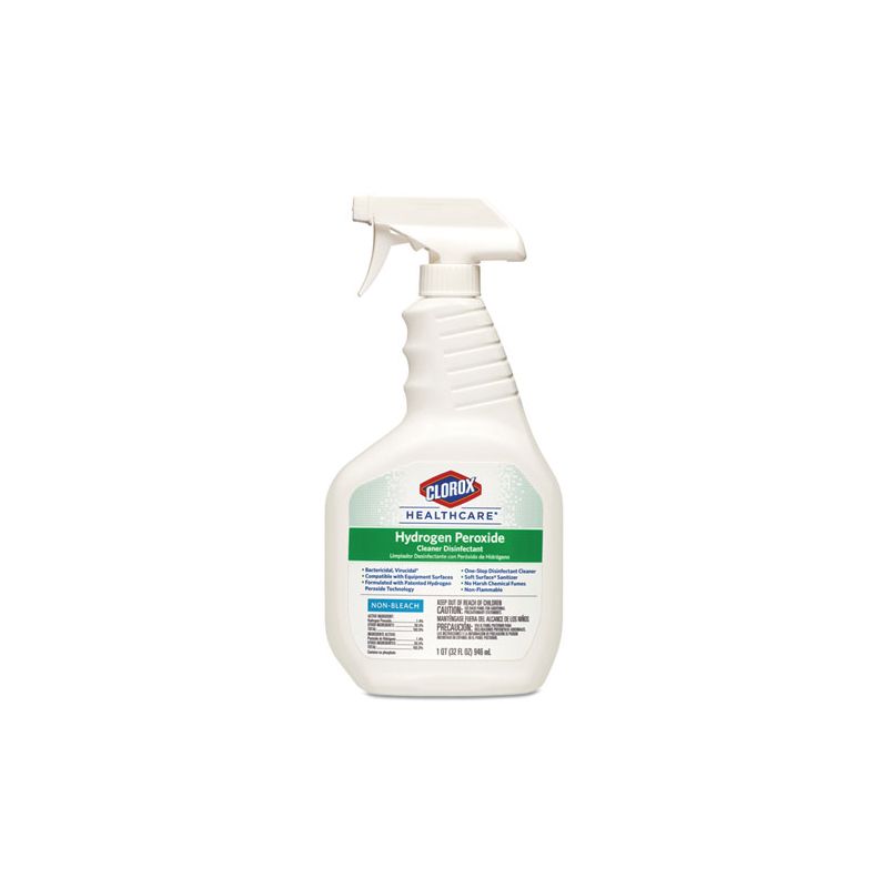 Clorox Healthcare Hydrogen-Peroxide Cleaner/Disinfectant, 32 oz Spray Bottle, 9/Carton, 2 of 8