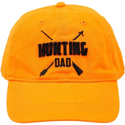 Pavilion Gift Company - Hunting Dad - Orange Adjustable Hat - Hats