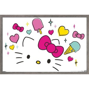 Trends International Hello Kitty: 2016 General - Sweet and Simple Kitty Framed Wall Poster Prints - 1 of 4