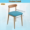 Unique Bargains Washable Stretch Soft Dining Chair Cushion Covers 2 Pcs - 2 of 4