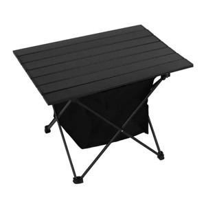 Racxily Folding Camping Table, Portable Lightweight Aluminum Roll-up Picnic BBQ Desk with Storage Basket, for Outdoor Beach Backyard Party Patio - 1 of 4