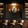 American Art Decor Down to Business Moose Ornate Oval Framed Bar Wall Decor - 2 of 4