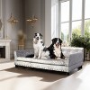 L/XL High-end Soft Velvet Pet Dog Sofa Bed Jumbo Dog Lounger Memory Foam Mattress for Comfort Sleep & Joint Support - 2 of 4