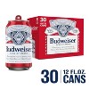 Budweiser American Lager Beer - 30pk/12 fl ozr Cans - 2 of 4