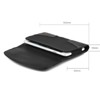 LUXMO Large Horizontal Universal Suede Leather Pouch - Black - 4 of 4