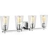 Generation Lighting Mercer 28 3/4" Wide Chrome 4-Light Bath Light - 4 of 4