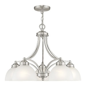 Livex Lighting Somerset 5 - Light Chandelier in  Brushed Nickel - 1 of 4