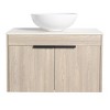 30" Bathroom Vanity Cabinet with Sink Top Set 2 Soft Closing Doors Ceramic Sink Basin Wall Mounted Cabinet - 3 of 4