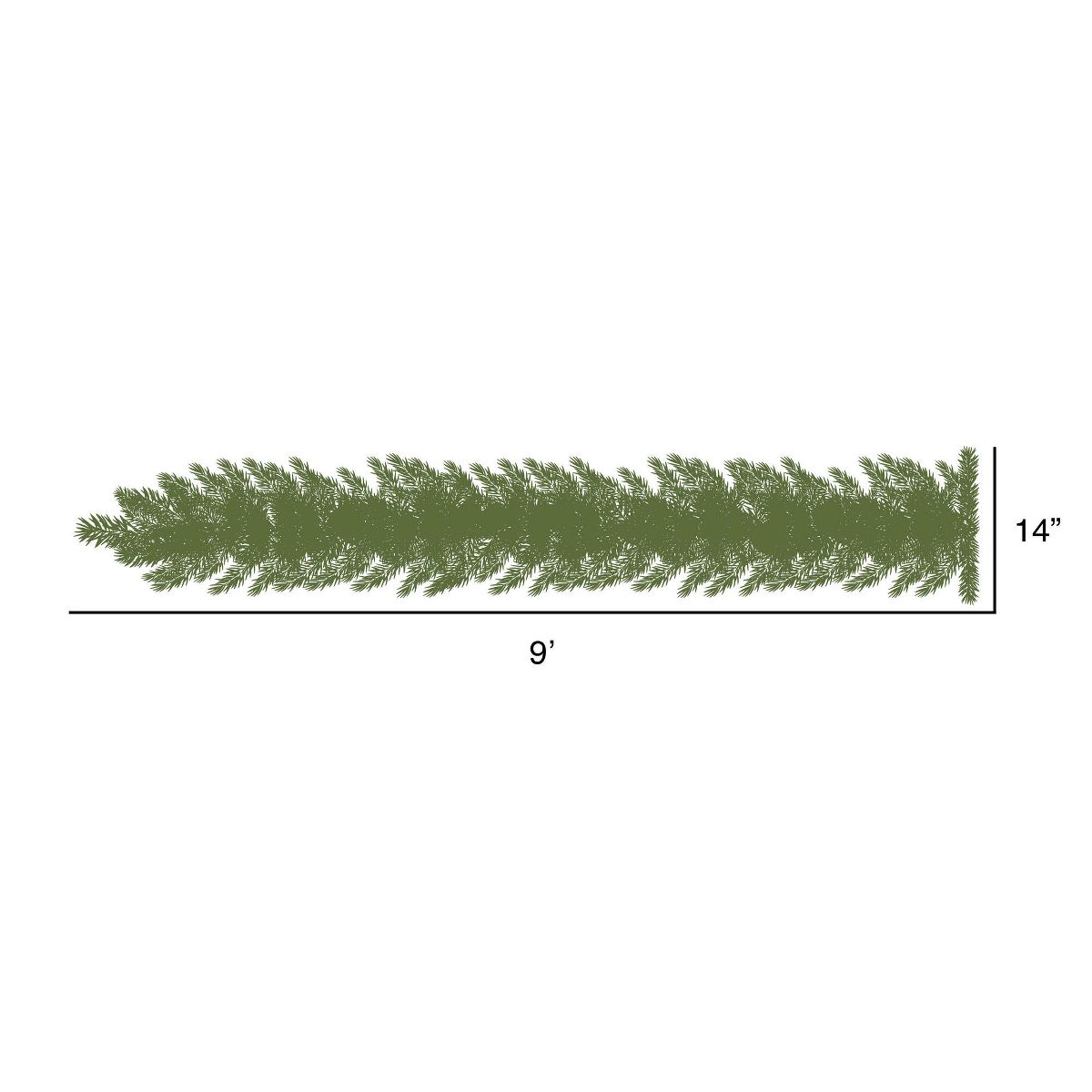 Vickerman Flocked Atka Artificial Christmas Garland - thumbnail 2