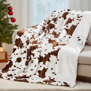 Heated Blanket, Fleece Blanket, 10 Heat Settings Throw Blanket, Machine Washable Christmas Blanket for Winter Sofa Bed & Christmas Decorations - 1 of 4