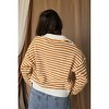 Women's Darcy Striped Quarter-Zip Sweater - Sunland 17 - 3 of 4