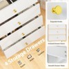 Tangkula 2 PCS 4 Drawer Dresser 44.5" Tall Dresser Chest of Drawers w/Flip-up Fluted Glass Door - 4 of 4