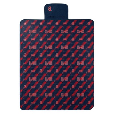 MLB Boston Red Sox New School Mink Sherpa Throw Blanket