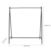 YIYIBYUS Black Metal Clothes Rack Freestanding Garment Display Stand 47 in. W x 55 in. H - 4 of 4