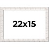 PosterPalooza | Sculpted White Picture Frame - UV Acrylic, Backing Board, Hanging Hardware Included - 2 of 4