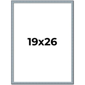 PosterPalooza | Textured Blue Picture Frame - UV Acrylic, Foam Board Backing, Hanging Hardware - 1 of 4