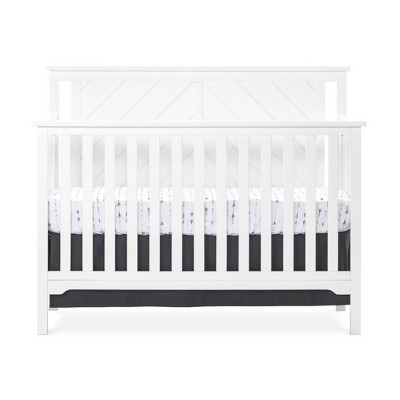 Forever Eclectic Hampton Flat Top 4-in-1 Convertible Crib - Matte White