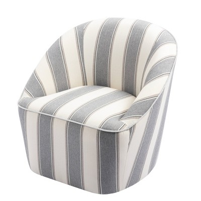 Striped barrel chair discount