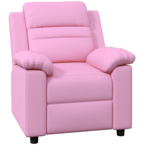 PU Leather Reclining Toddler Chair with Armrest, Footrest and Headrest - 1 of 4