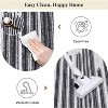 Washable Striped Area Rug, Non-Slip Modern Carpet for Living Room or Bedroom, Soft Low Pile Stain-Resistant Floor Cover - 4 of 4