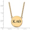 Black Bow Jewelry 14k Yellow Gold Plated Sterling Silver Kappa Alpha Theta Greek Life Necklace 18 Inch - 2 of 4
