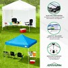 Caravan Canopy V-Series 10 x 10' 2 Straight Leg Sidewall Kit & M-Series Pro 2 10 x 10 Foot Shade Tent with Roller Bag for Recreational Use - 2 of 4