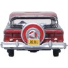 1958 Edsel Citation Silver Gray Metallic with Ember Red Top and Red Interior 1/87 (HO) Scale Diecast Model Car by Oxford Diecast - 4 of 4