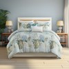 LIVN CO. 3D Tufted Embroidered Medallion Cotton Chenille Duvet Cover Set - 2 of 4