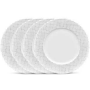 Noritake Hammock Set of 4 Rim Dots Dinner Plates - 1 of 3