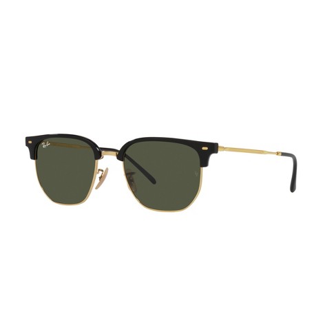 Ray-ban Rb4416 51mm Clubmaster Adult Irregular Sunglasses Green Lens ...