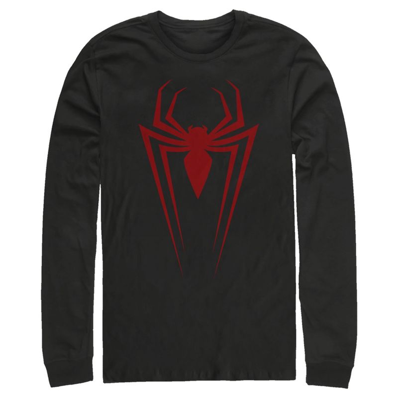 Men's Marvel Spider-Man Icon Badge Long Sleeve Shirt, 1 of 4