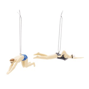 Gallerie II Swimmers Ornament S/2 - 1 of 2