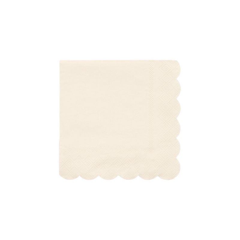 Meri Meri Small Cream Paper Napkins (Pack of 20), 1 of 3