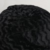 Vynxaria Faux Fur Bean Bag Chair Navy-5ft Cozy and Stretchable Fabric Lounger for Children and Adults with Easy-Clean Cover - 3 of 4