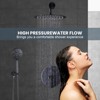 WOWOW  9-Spray Patterns with 1.8 GPM 10 in. Wall Mount Rain Fixed Shower Heads in - 2 of 4