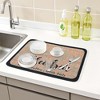 REGALWOVEN Large Diatomaceous Coffee Bar Mat, Quick Dry Dish Drying Mats for Kitchen Counter - 2 of 4