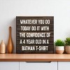 Slickblue Inspirational Wood Wall Sign 7x7 – Funny Motivational Quote for Office, Bedroom or Entryway, Color Options - 2 of 3