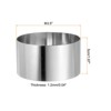 Unique Bargains Stainless Steel Seamless Nonstick Mirror Coating Round Cake Ring 2 Pcs - 2 of 4